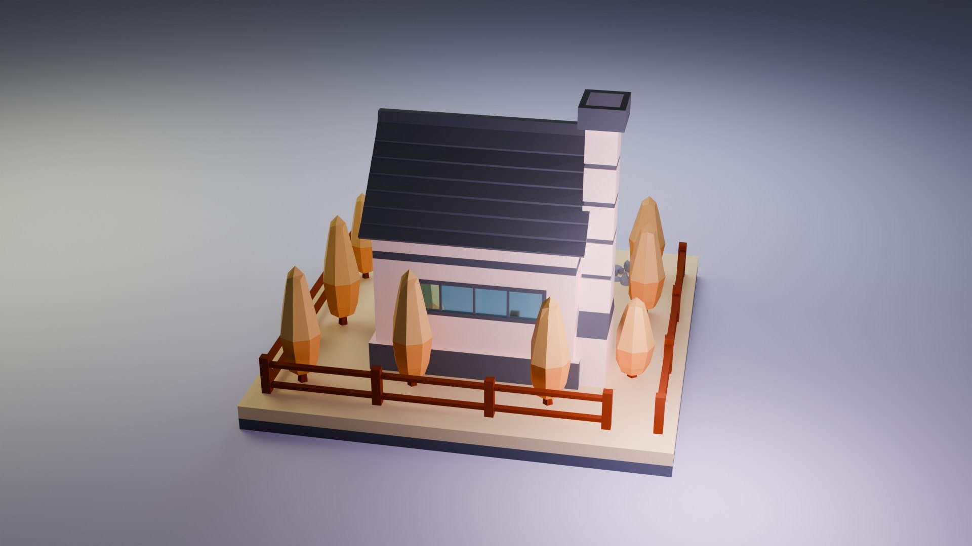 Low Poly House 3D Model - TurboSquid 2210457