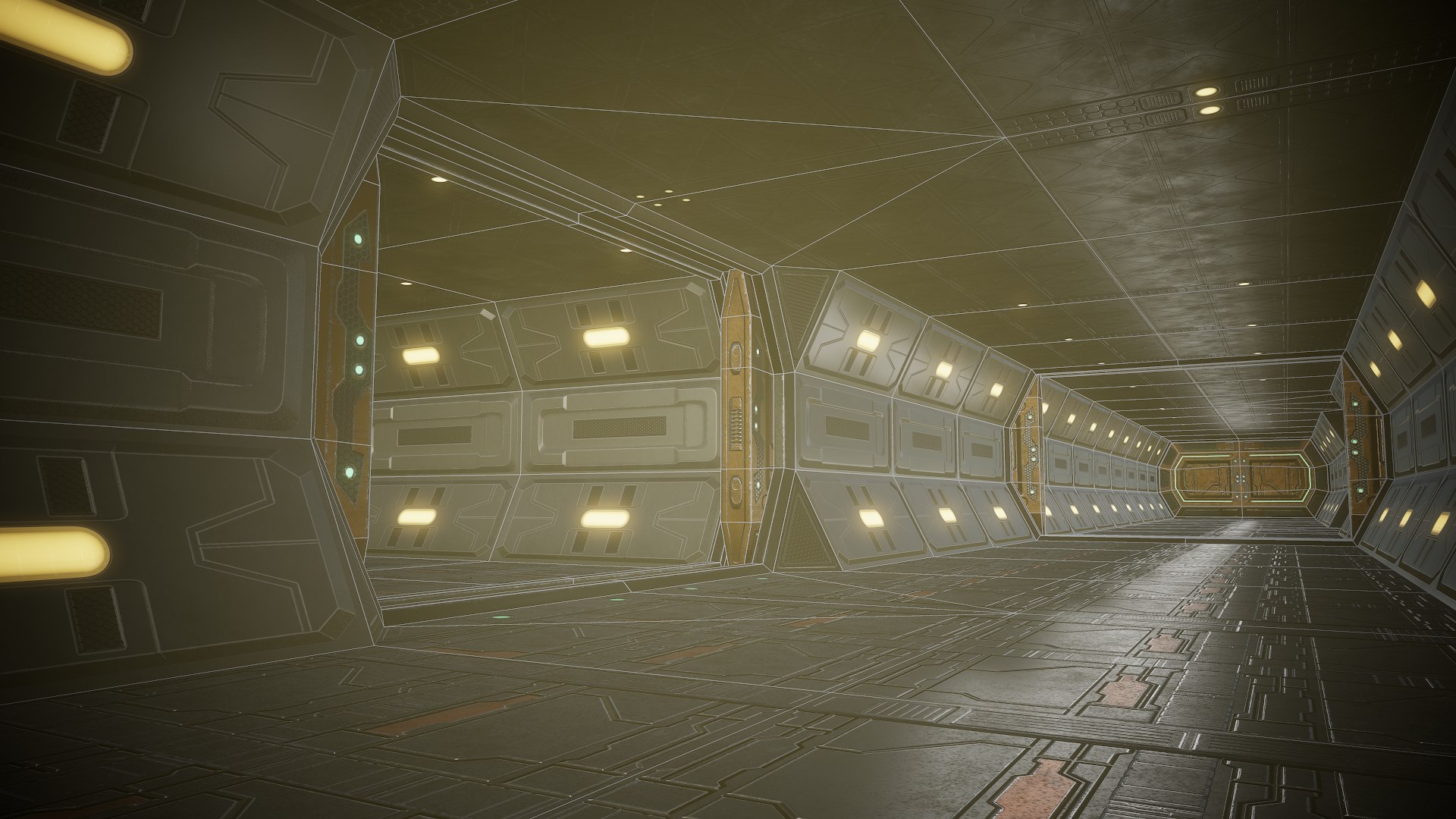 Sci Fi Modular Corridor 3D Model - TurboSquid 1829855