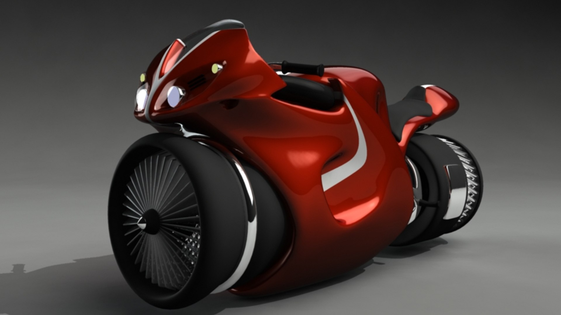 jetbike bike jet engine 3d ma