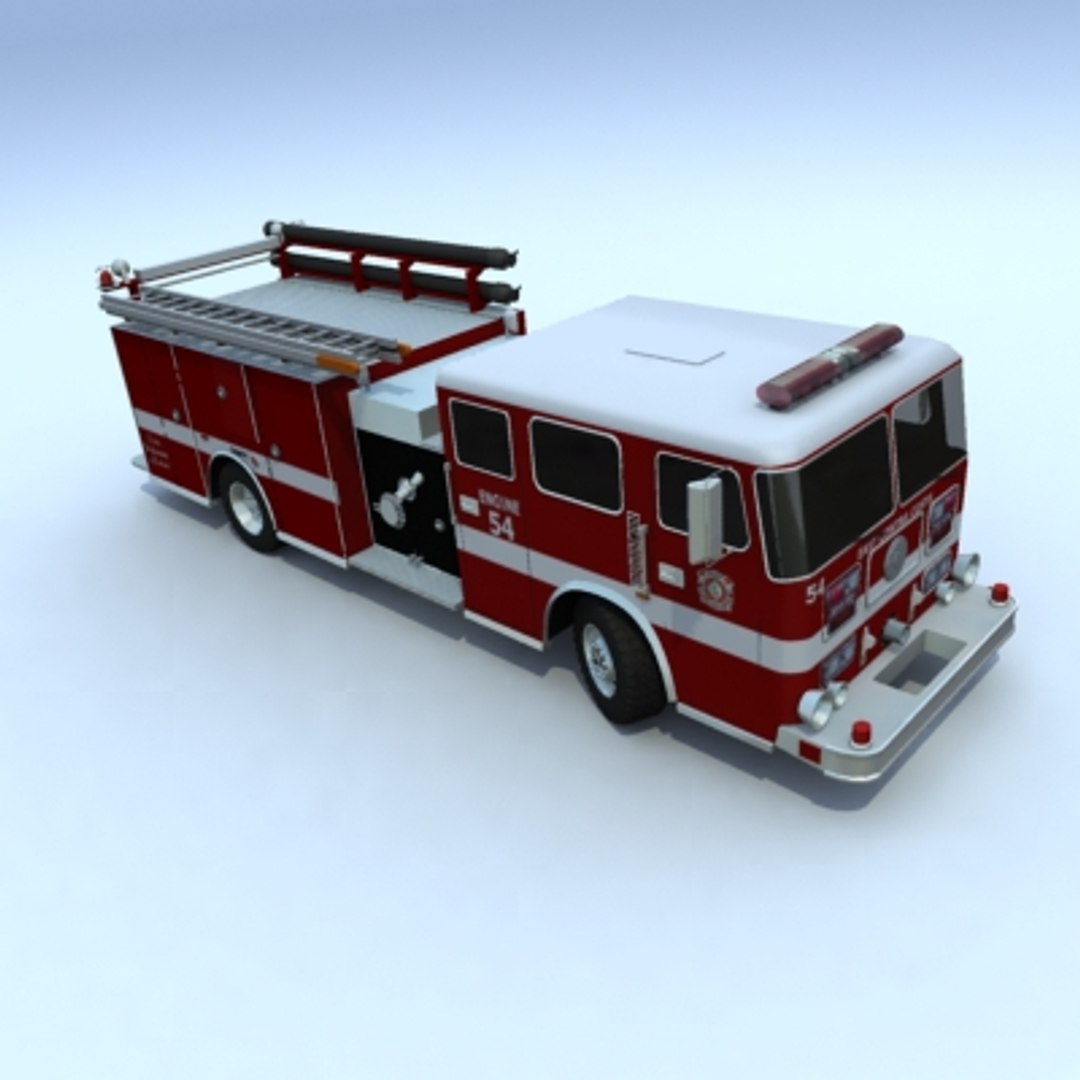 3d Truck Firetruck