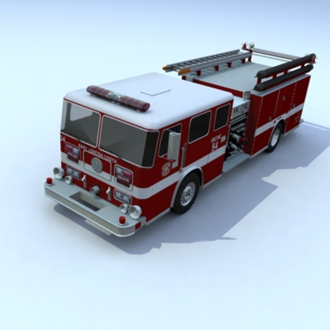 3d Truck Firetruck