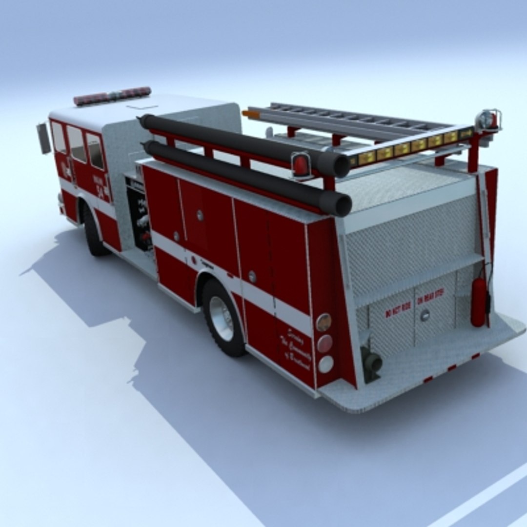 3d Truck Firetruck