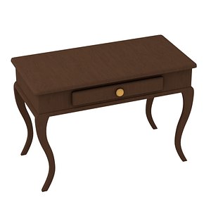 modeled cartoon desk 3D model