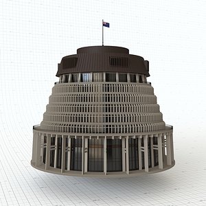 3D beehive parliament building model