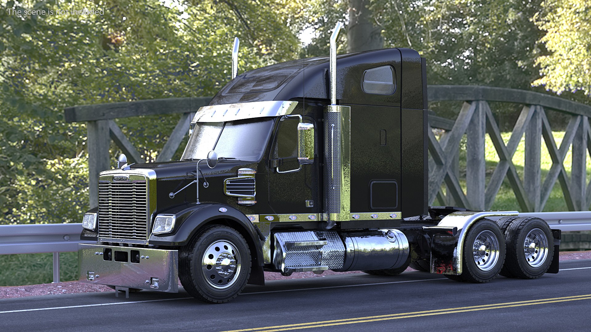 Freightliner 122SD 3D model preview
