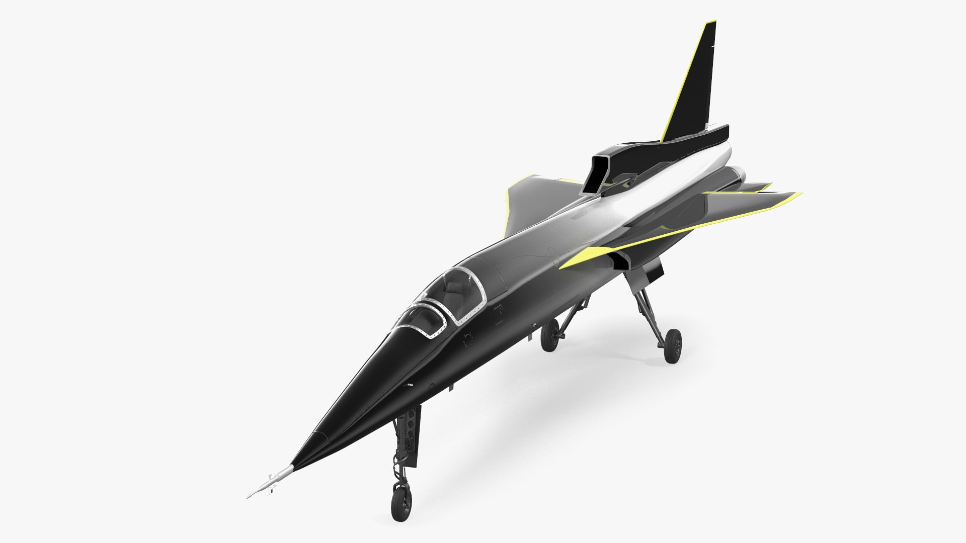 Experimental Supersonic Dark Grey 3D model preview