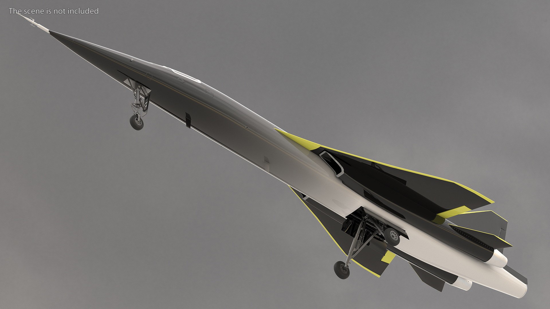 Experimental Supersonic Dark Grey 3D - TurboSquid 2180143