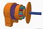 motor eléctrico BLDC con refrigeración por agua para imprimir 10000 W stl
