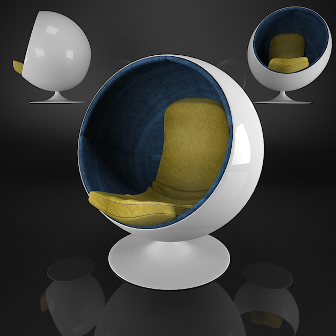3D Sphere Chair Model - TurboSquid 1214352