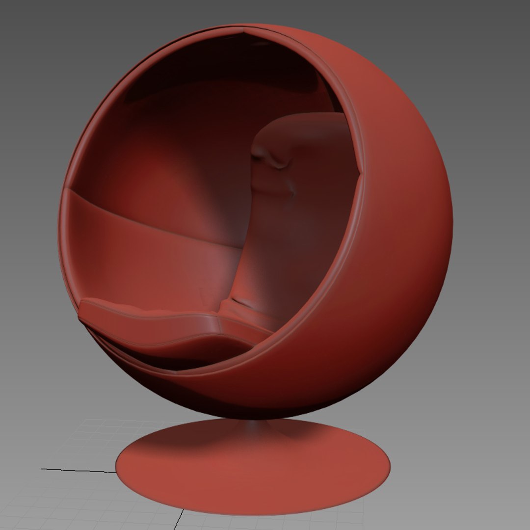 3D Sphere Chair Model - TurboSquid 1214352