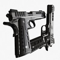 Kimber Rapide Pistol - Low Poly 4K