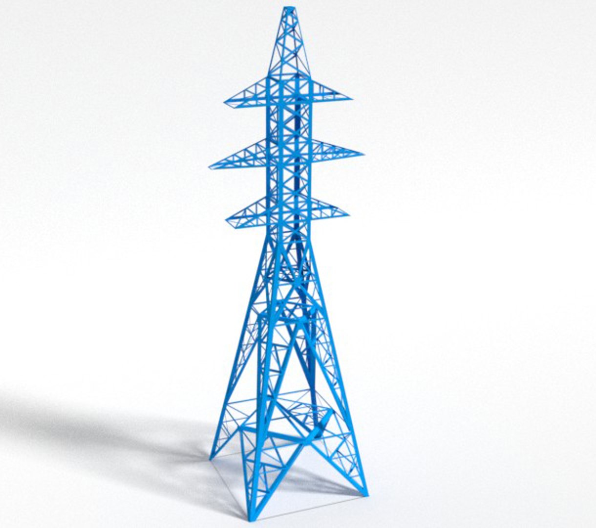 Mast Power Lines Model - TurboSquid 1261555