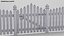 Picket Fence 01 3D model