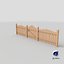 Picket Fence 01 3D model