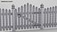 Picket Fence 01 3D model