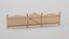 Picket Fence 01 3D model