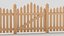 Picket Fence 01 3D model