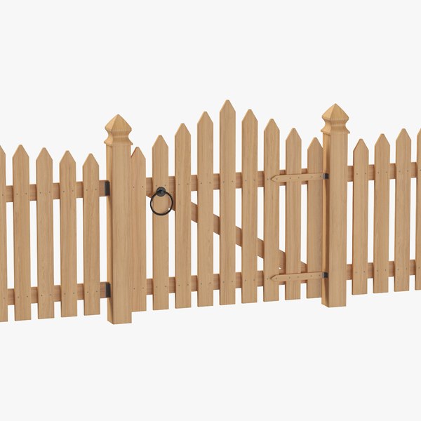 Picket Fence 01 3D model