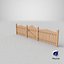 Picket Fence 01 3D model