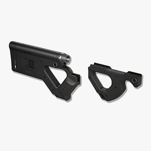 CQR Buttstock and Foregrip 3D