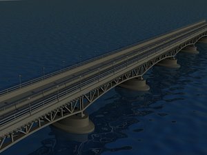 bridge seascape 3d max