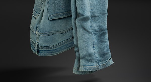 3D realistic jeans blue v2 model - TurboSquid 1467149