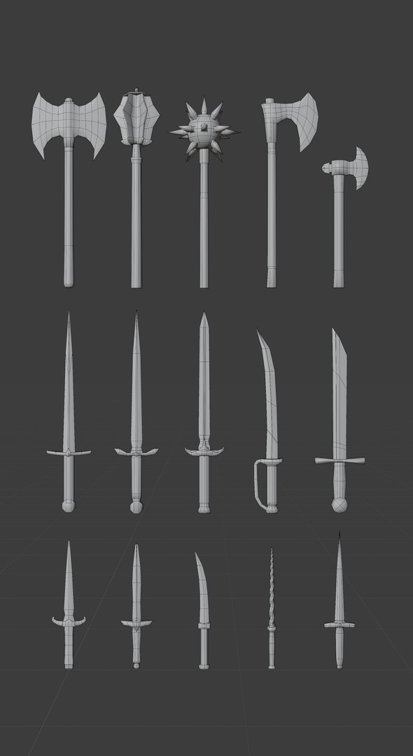 Medieval Weapon Bundle 3D https://p.turbosquid.com/ts-thumb/oU/IaTOjW/Qo/wireframe1/png/1725501898/1920x1080/fit_q87/10ffa12eb0247acfefdac4ed28af881a29acf71f/wireframe1.jpg