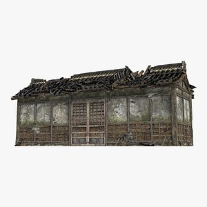 An ancient pauper's house in Asia model