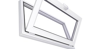 3D Basement PVC  Window 3D Model 6