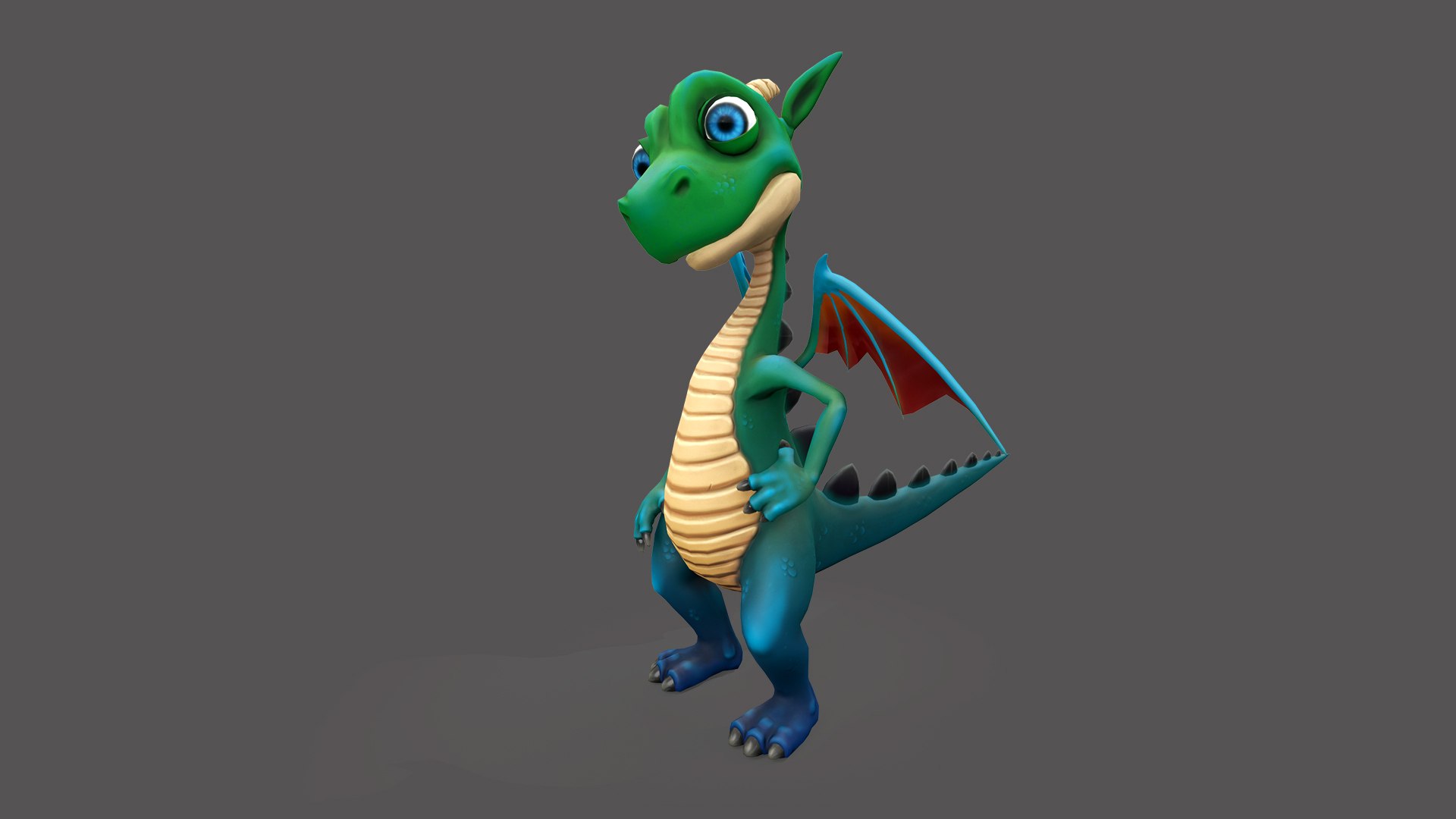 Dragon Rigged 3D Model - TurboSquid 2186025