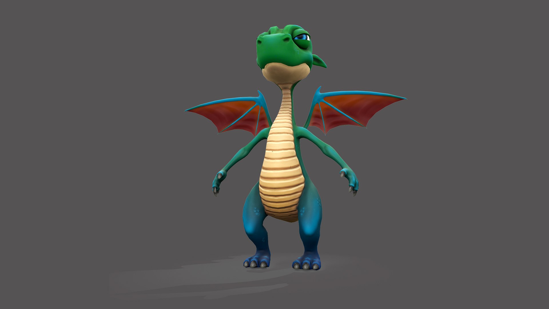 Dragon Rigged 3D Model - TurboSquid 2186025