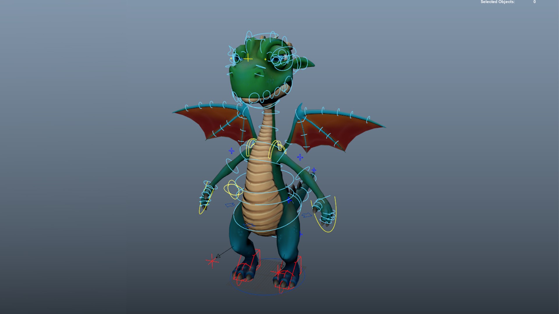 Dragon Rigged 3D Model - TurboSquid 2186025