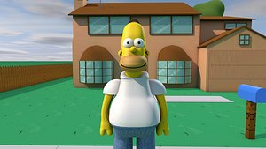 3D Homero Simpsons  Casa