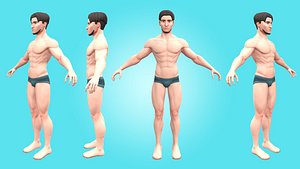 New Male 3D Character - Rigged 3D model