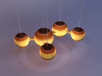 Terraform parametric wood lamp