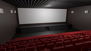 Cinema Interior 3D model