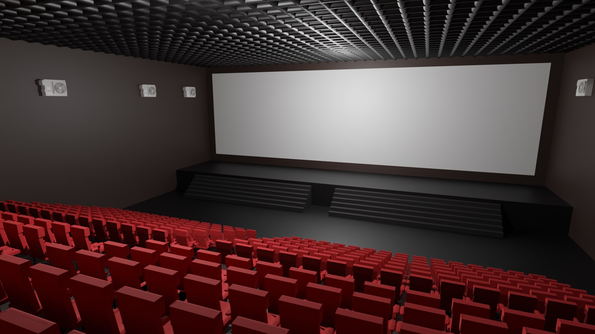 Cinema Interior 3D Model - TurboSquid 2140784