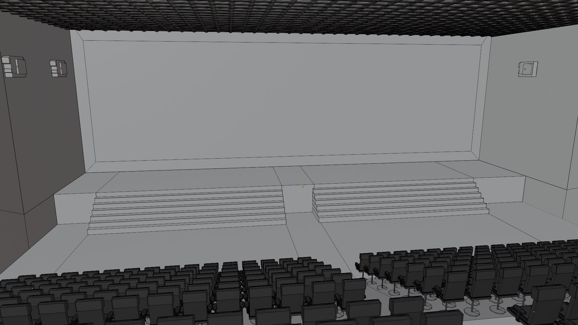 Cinema Interior 3D Model - TurboSquid 2140784