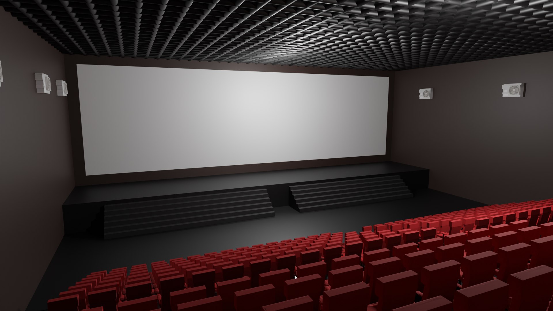 Cinema Interior 3D Model - TurboSquid 2140784