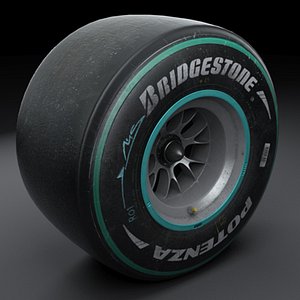 Formula 1 Wheel and Tire - Mercedes GP