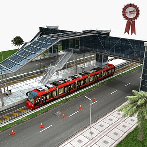 Tram and Station