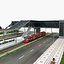 tram railway 3D model