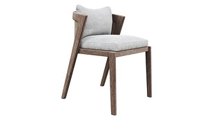 3D MaltaTeakSideChair model