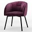 Upholstered metal swivelling chair Rosie soft - calligaris connubia
