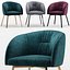 Upholstered metal swivelling chair Rosie soft - calligaris connubia
