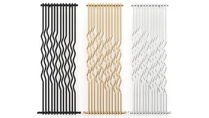 3D RIO Glossy steel decorative radiator by Cordivari Design