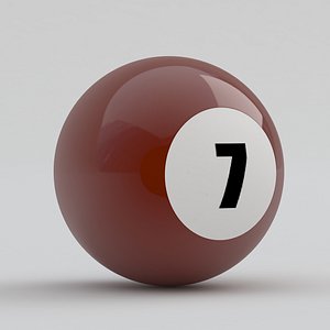 Pool Snooker Ball 7 3D model