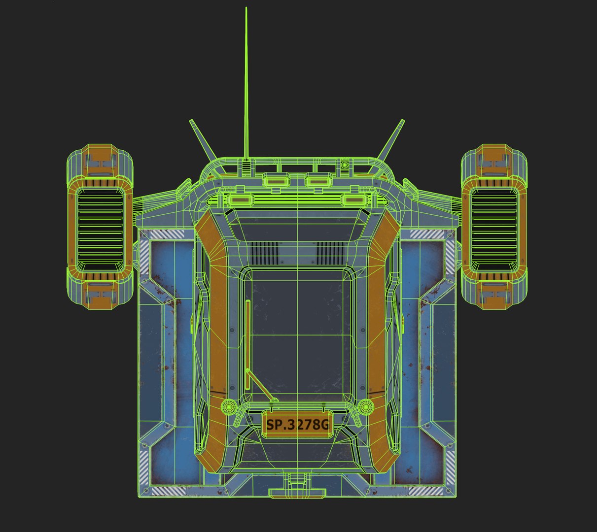 Sci-fi Cargo Truck Low-poly 3D model https://p.turbosquid.com/ts-thumb/oU/saqLZN/L3/w3/png/1731496770/1920x1080/fit_q87/dc2050011e8ffe436532228ea343d62ed22ec50b/w3.jpg