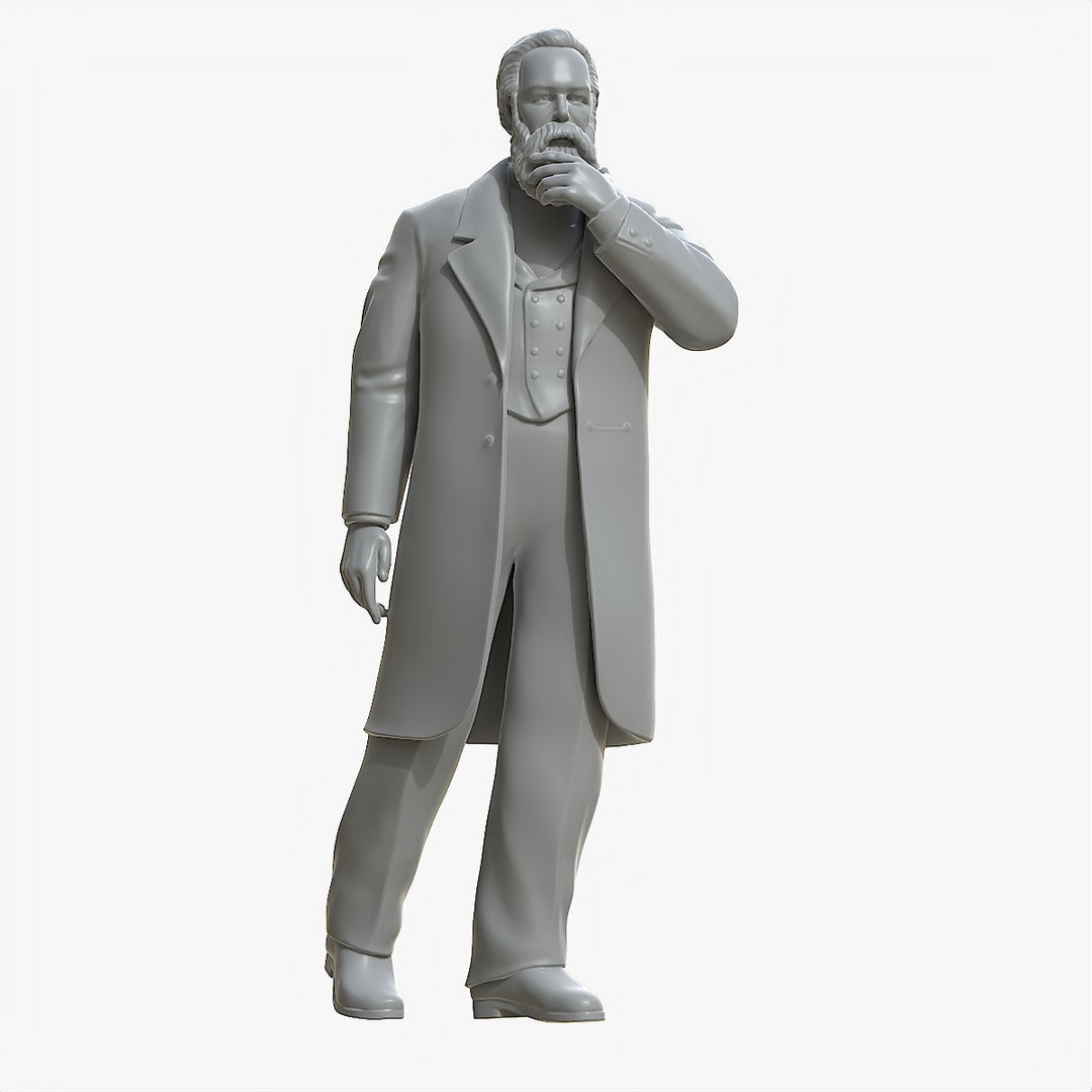 Friedrich Engels 3D model - TurboSquid 1919999