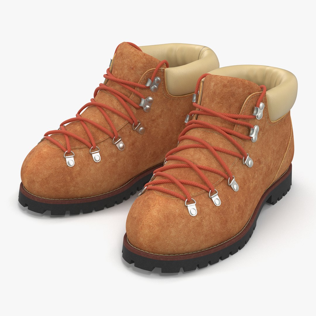 Hiking Boots 3 3D Model 3D model preview
